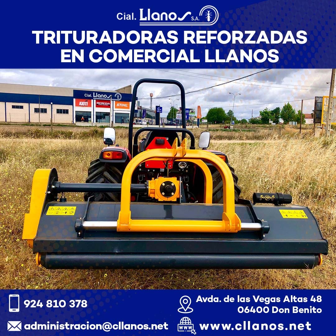 comercial llanos maquinaria agrícola y jardinería - TRITURADORAS REFORZADAS EN COMERCIAL LLANOS