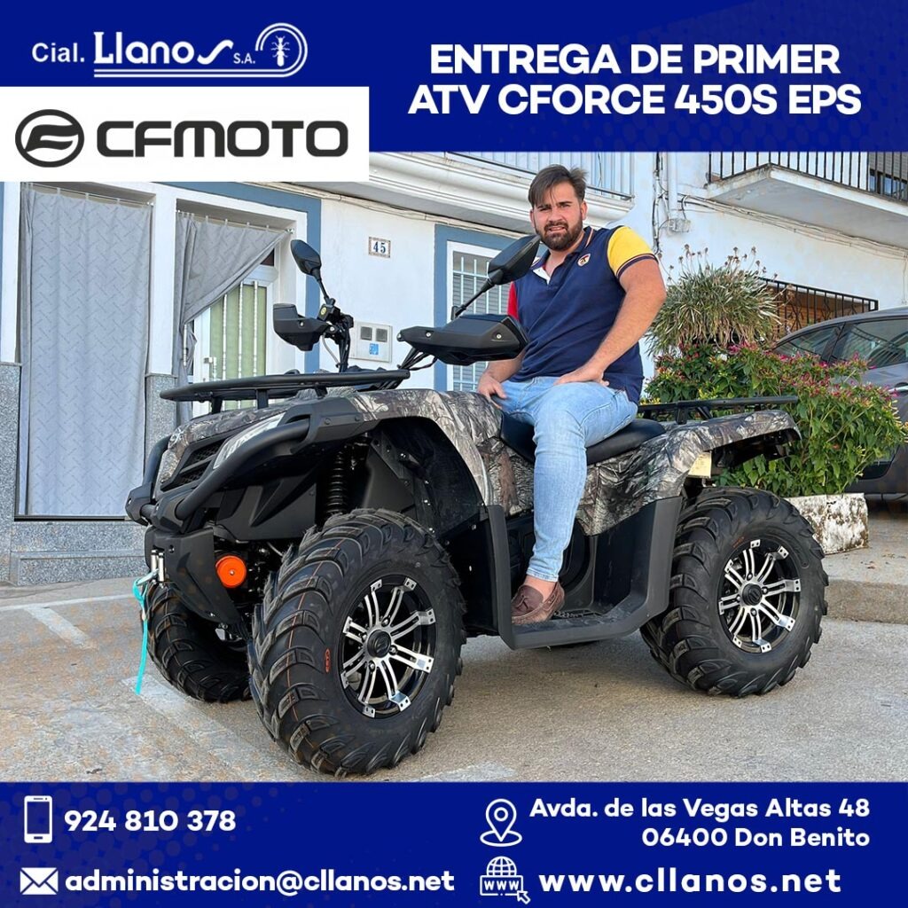 comercial llanos maquinaria agrícola y jardinería - ENTREGA DE PRIMER ATV CFORCE 450S EPS