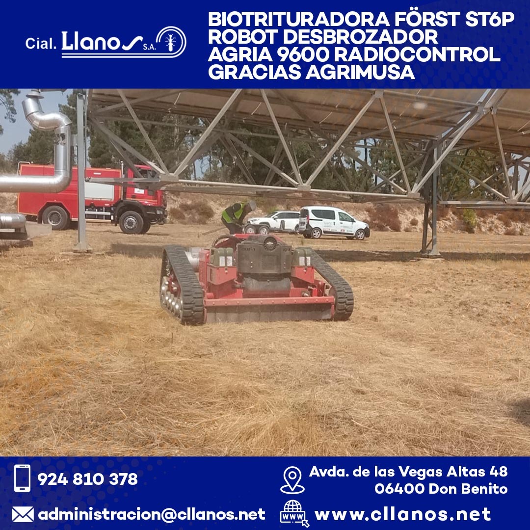 comercial llanos maquinaria agrícola y jardinería - ROBOT AGRIA 9600 - BIOTRITURADORA FÖRST ST6P