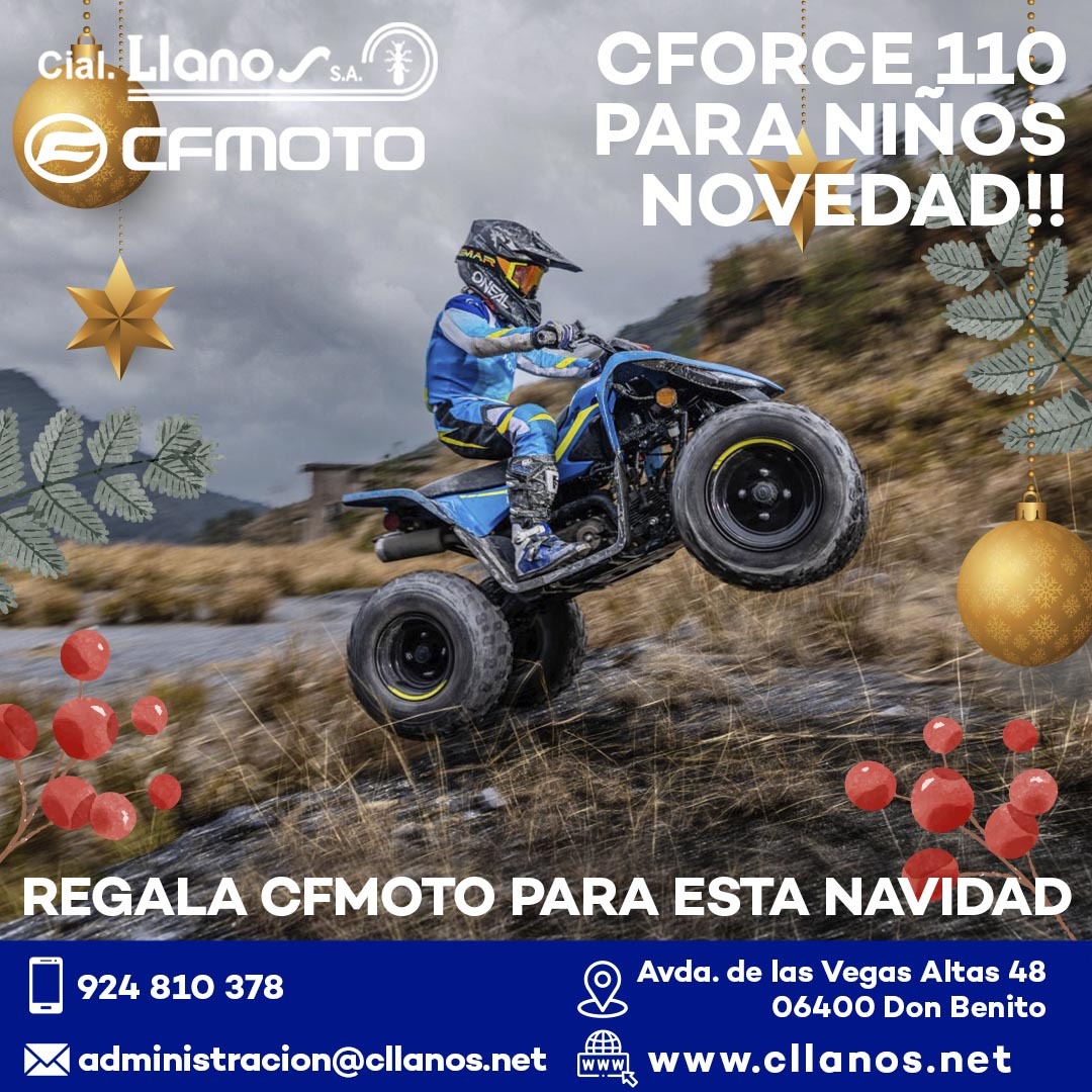 comercial llanos maquinaria agrícola y jardinería - COMERCIAL LLANOS DISTRIBUIDORES DE CF MOTO CFORCE 110 para niños 2