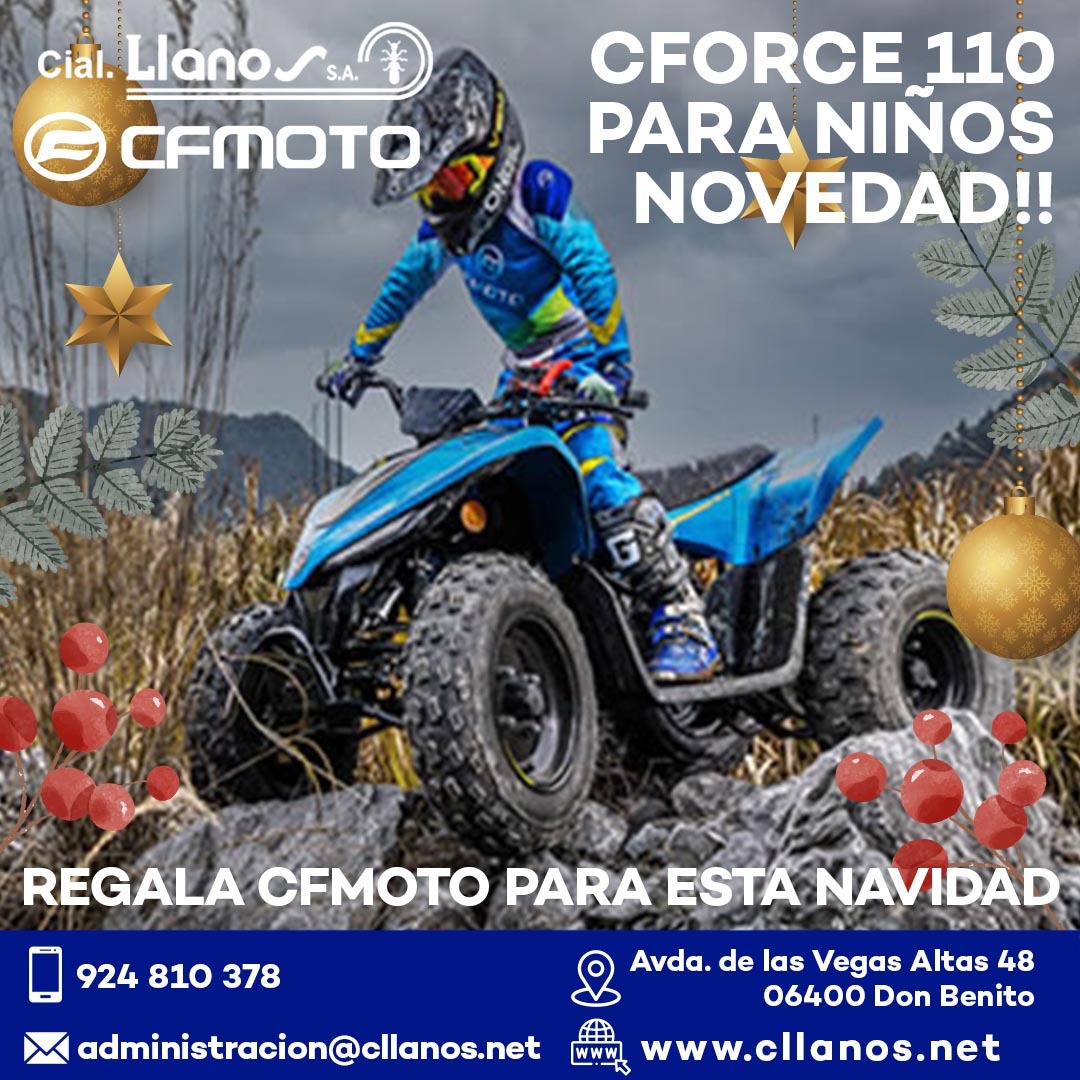 comercial llanos maquinaria agrícola y jardinería - COMERCIAL LLANOS DISTRIBUIDORES DE CF MOTO CFORCE 110 para niños 3