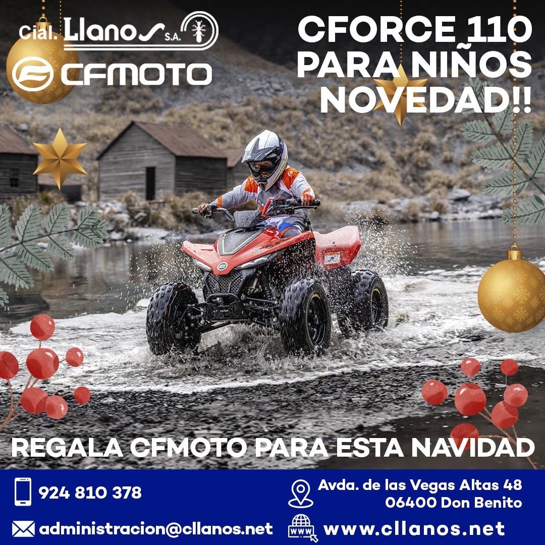 comercial llanos maquinaria agrícola y jardinería - COMERCIAL LLANOS DISTRIBUIDORES DE CF MOTO CFORCE 110 para niños