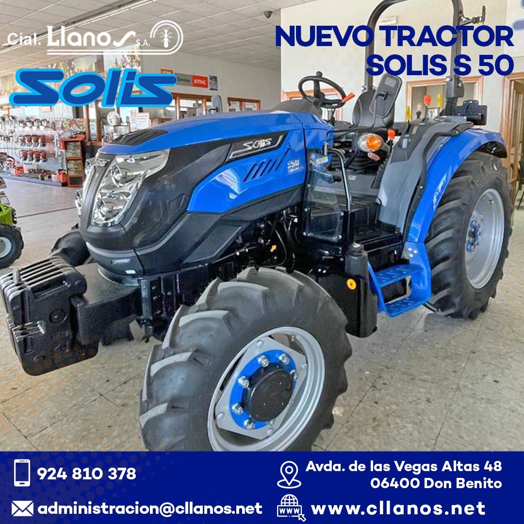 comercial llanos maquinaria agrícola y jardinería - TRACTOR SOLIS S50