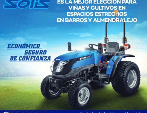 EL TRACTOR SOLIS 20 DE COMERCIAL LLANOS ES LA MEJOR ELECCIÓN PARA TUS VIÑAS Y CULTIVOS EN ESPACIOS ESTRECHOS EN BARROS Y ALMENDRALEJO