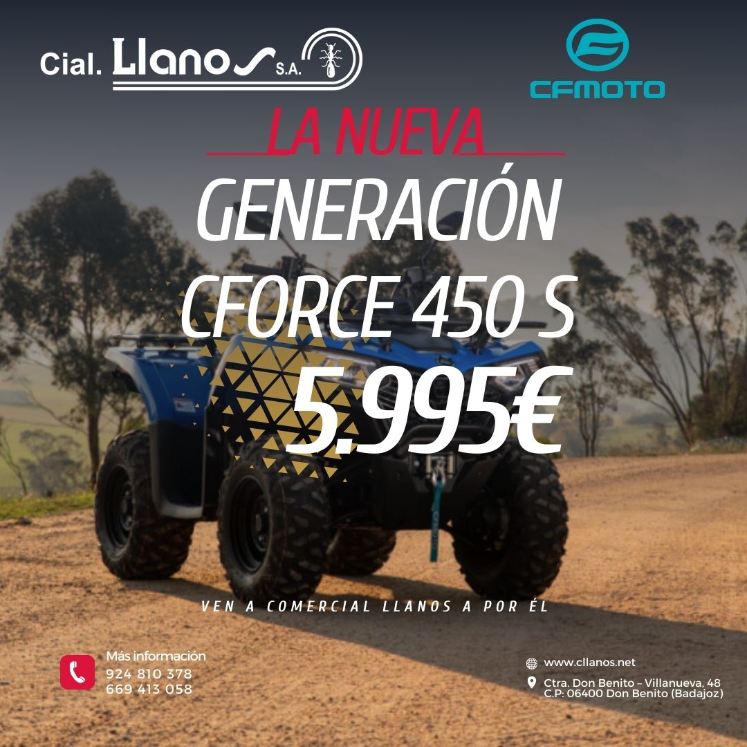 Comercial Llanos oferta navidad cforce 450 s y 625 touring eps camuflaje