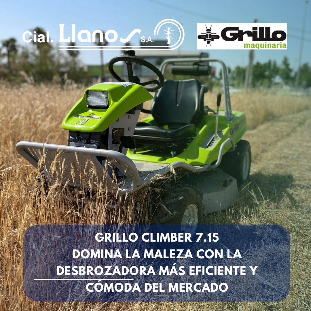 GRILLO CLIMBER 7.15 DOMINA LA MALEZA CON LA DESBROZADORA MÁS EFICIENTE Y CÓMODA DEL MERCADO