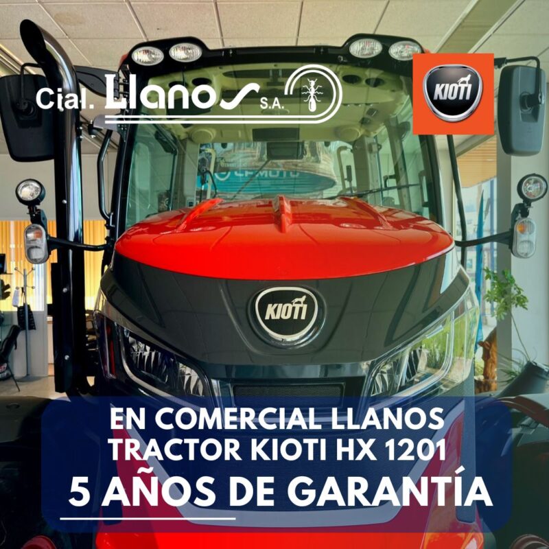 ¡Ya en Comercial Llanos el nuevo tractor Kioti HX 1201 listo para que te lo lleves puesto!