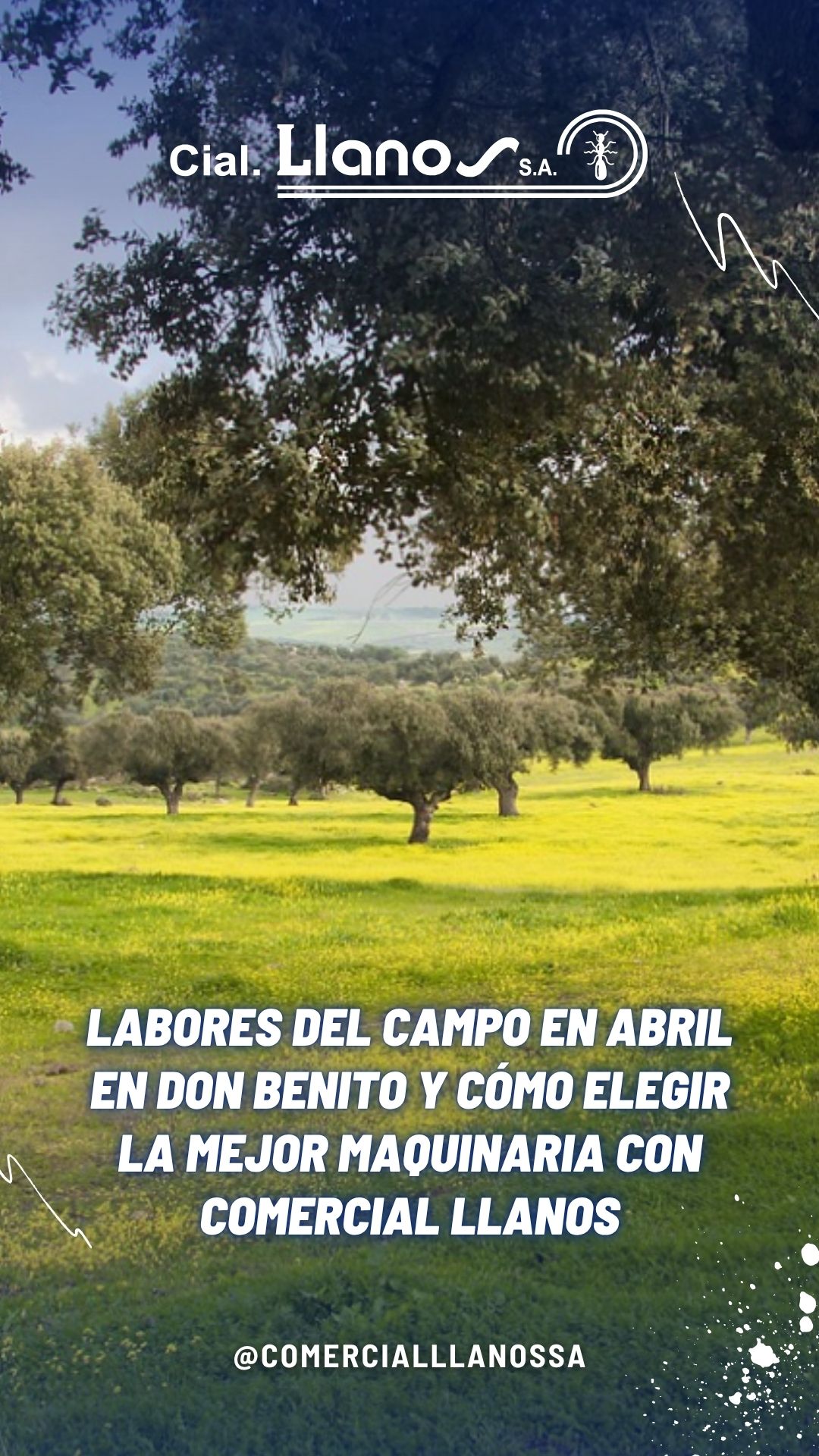LABORES DEL CAMPO EN ABRIL EN DON BENITO Y CÓMO ELEGIR LA MEJOR MAQUINARIA CON COMERCIAL LLANOS foto