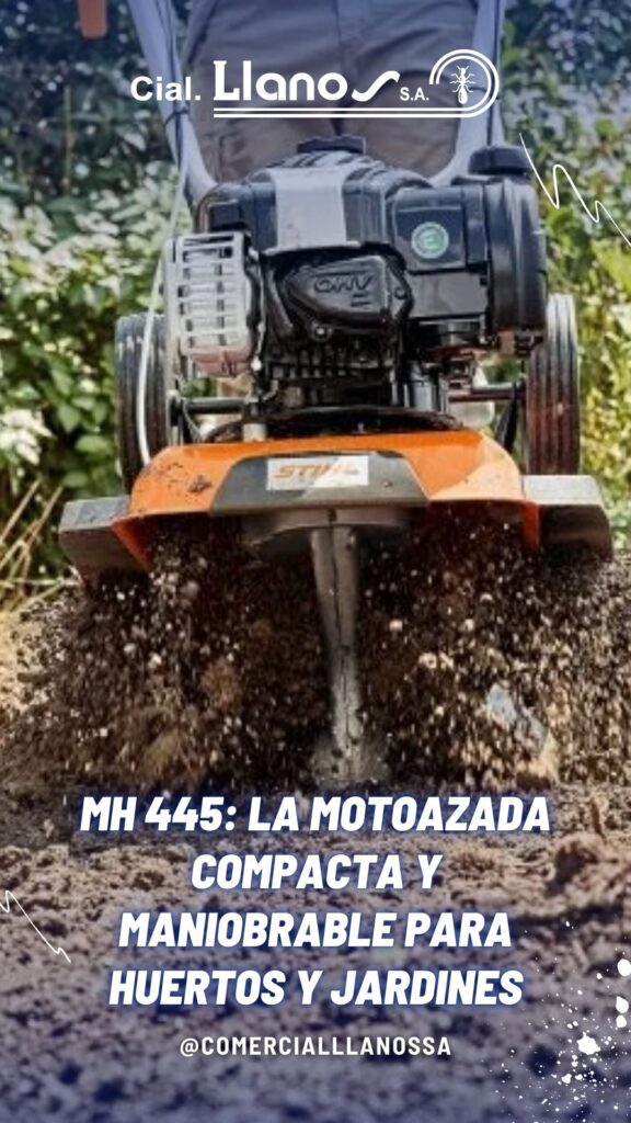 MH 445: la motoazada compacta y maniobrable para huertos y jardines